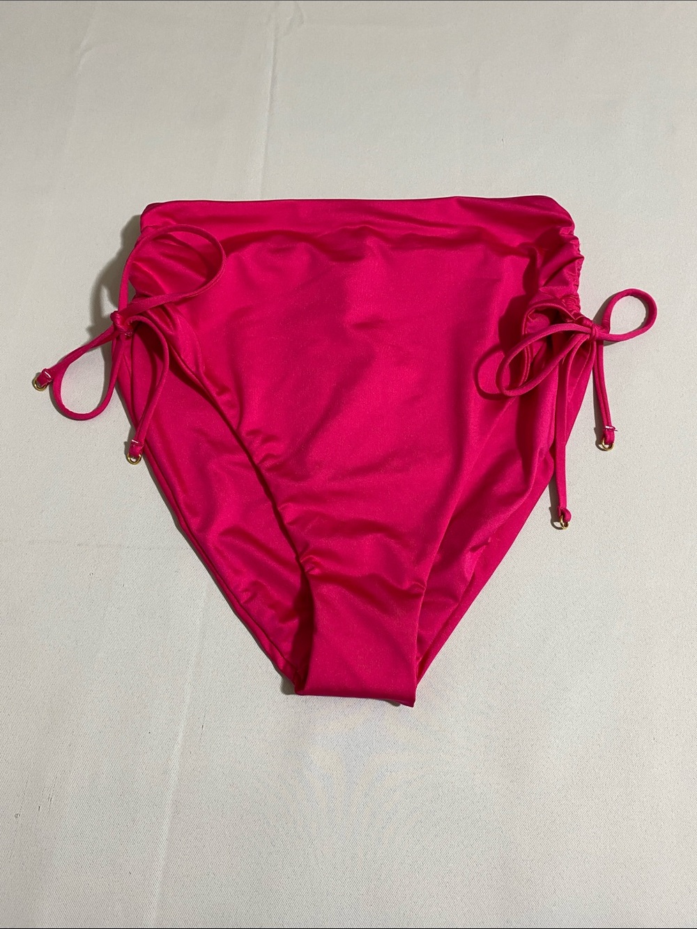 TRINA TURK Shirred Hi-Waist Bikini Bottom Women's Size 6